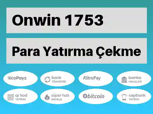 Onwin Mobil Para yatırma ve çekme 1753